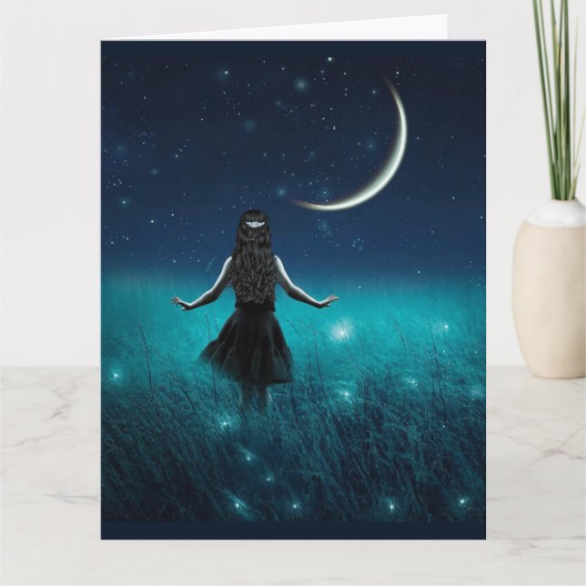 REMERCIEMENTS FIREFLITS ET CARTE DE SALUT DE FILLE BLANC (Devant)