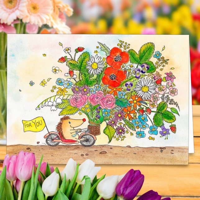 Remerciements Fleurs pour vous carte de voeux par Nicole Janes (Créateur téléchargé)
