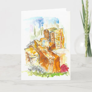 Remerciements Fontaine St Francis à Père Noël Fe Carte de voeux