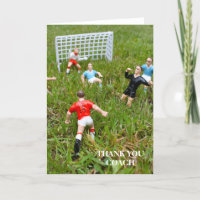 Footballeur/Merci de football Carte de voeux de l'