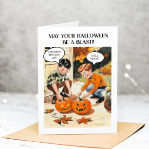 Remerciements Funny Adulte Halloween Sarcastique Carte de voeux