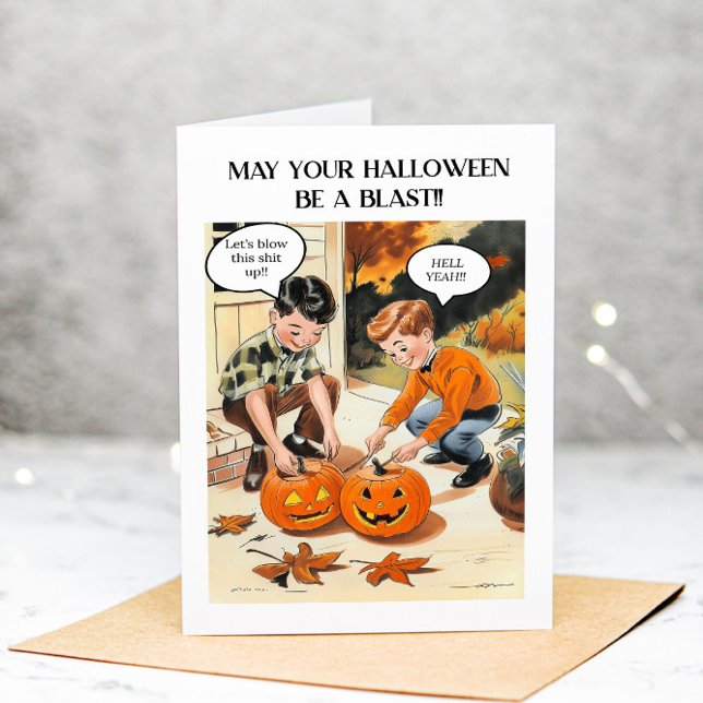 Remerciements Funny Adulte Halloween Sarcastique Carte de voeux (Créateur téléchargé)