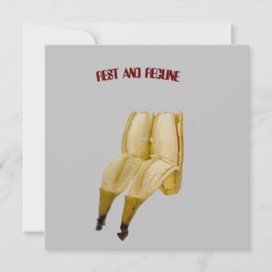 Remerciements Funny BANNIVERSAIRE ou carte de retraite BANANA RE