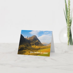 Remerciements Glen Coe, Écosse Carte de voeux