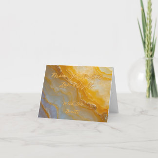 Remerciements Golden Love - Carte de fête des mères
