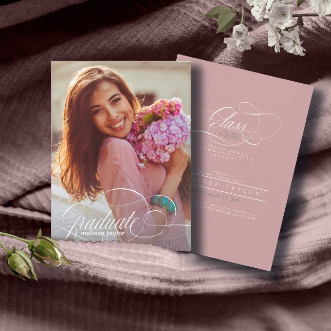 Remerciements Grande carte d'identité de diplômé en calligraphie (Créateur téléchargé)