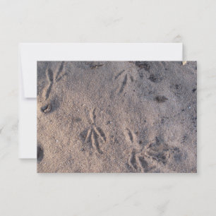 Remerciements Grue de sable dans le sable sur une carte