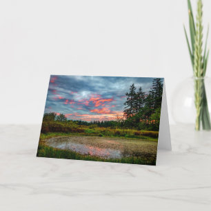 Remerciements Guemes Pond Sunrise Guemes Island Carte de remerci