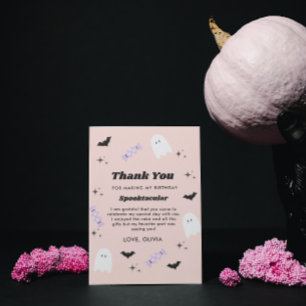 Remerciements Halloween Anniversaire Spooktacular Carte de remer