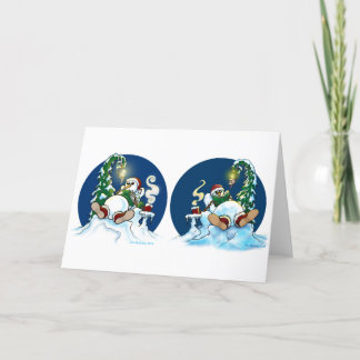 Remerciements Heure de refroidissement des neiges Carte pliée