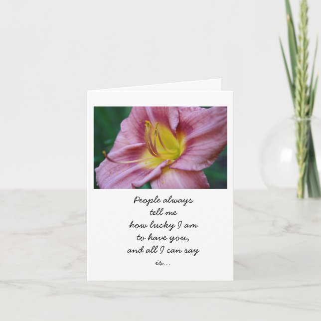 Remerciements Heureux de vous avoir une carte florale (Devant)