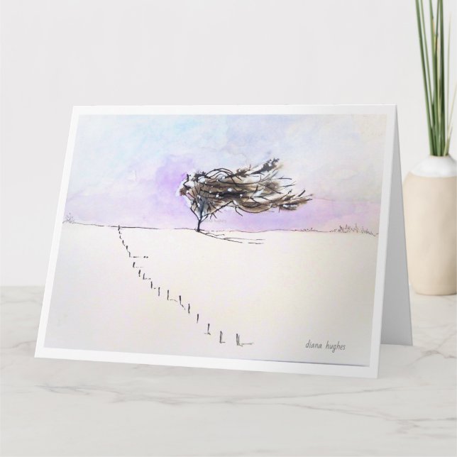 Remerciements 'Hiver' - Carte de voeux (Devant)