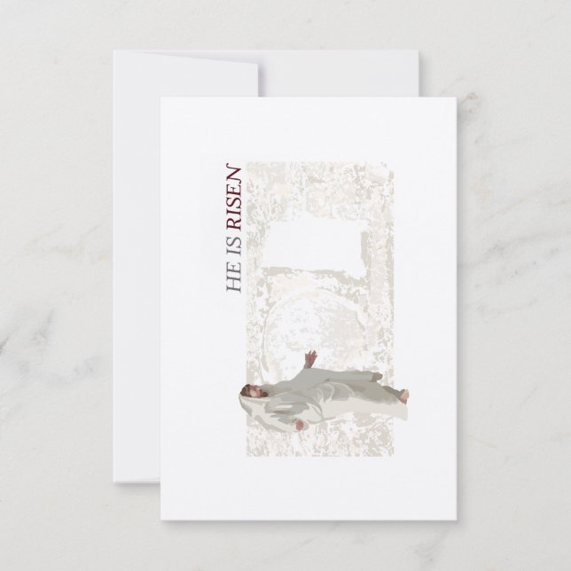 Remerciements Il Est Risqué Carte De Pâques (Devant)