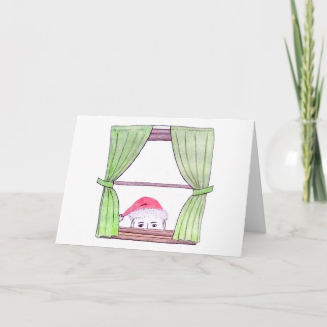 Remerciements Il sait... Carte de Noël vide (Devant)