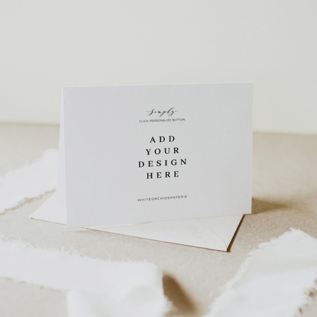 Remerciements Impression de carte de remerciement pliée 7"x5" (Créateur téléchargé)