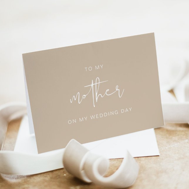Remerciements INDIE Boho À Ma Mère Sur Ma Carte De Mariage (Créateur téléchargé)