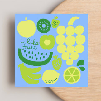 Remerciements J'AIME la carte de billet plat FRUIT