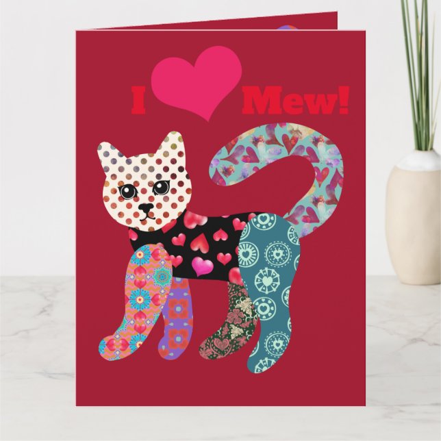 Remerciements J'Aime Mew ! Carte de voeux Valentine Kitty Doll (Devant)
