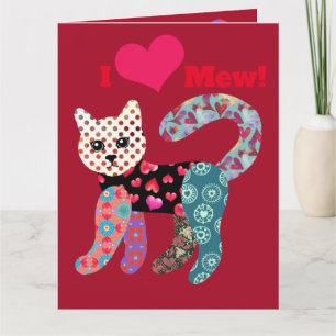 Remerciements J'Aime Mew ! Carte de voeux Valentine Kitty Doll