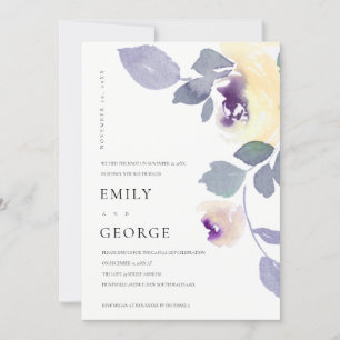 REMERCIEMENTS JAUNE LILAC ROSE FLORAL NOUS AVONS LIÉ LA CARTE DE