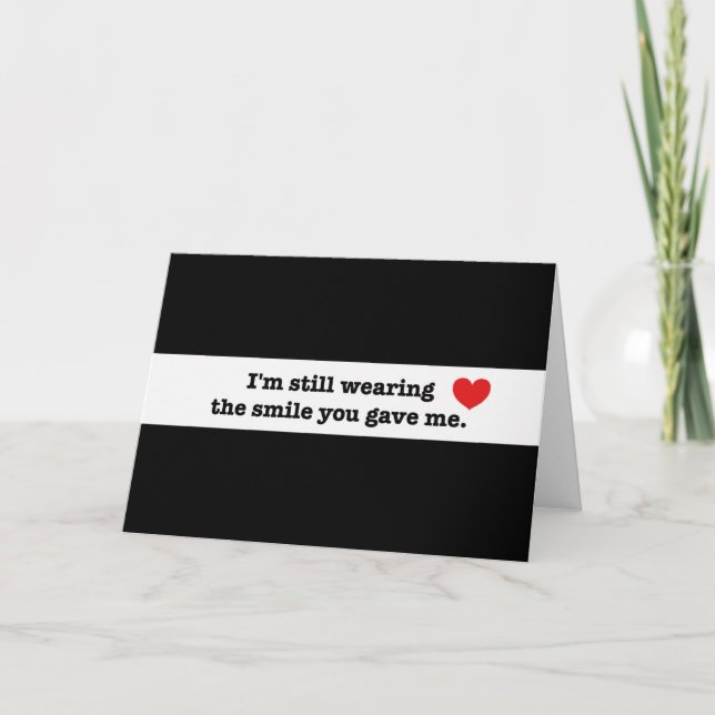 Remerciements Je porte toujours une carte de sourire (Devant)