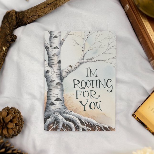 Remerciements Je soutiens votre carte de voeux (Show your support with this personalized, "I'm rooting for you" greeting card! )