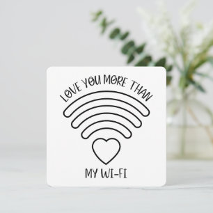 Remerciements Je t'aime plus - Carte de la Saint-Valentin
