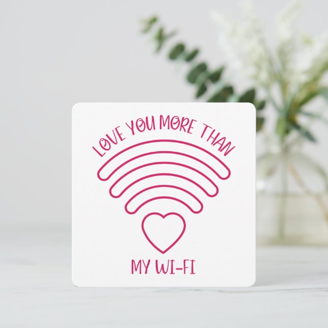 Remerciements Je t'aime plus - Carte de la Saint-Valentin (Debout devant)