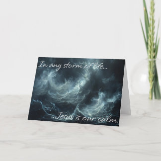 Remerciements Jésus est Notre Calme Carte de Vœux