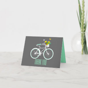 Remerciements Jolie carte de remerciement pour bicyclette de fil
