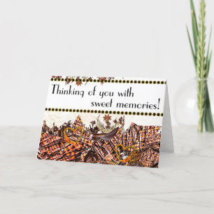REMERCIEMENTS JOUR DOUX SOLEIL ! :) CARTE "À PENSÉE DE VOUS" 5X