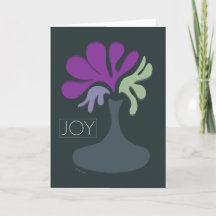 Joy - Carte de voeux Floral