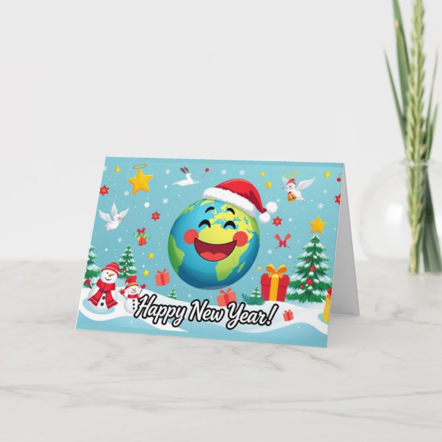 Remerciements Joyeuse Année ! Carte de vœux (Devant)
