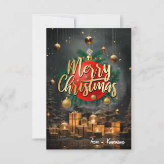 Remerciements Joyeuse carte de Noël