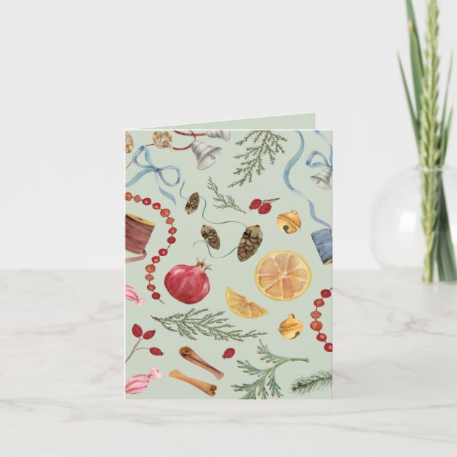 Remerciements Joyeuse carte de Noël (Devant)