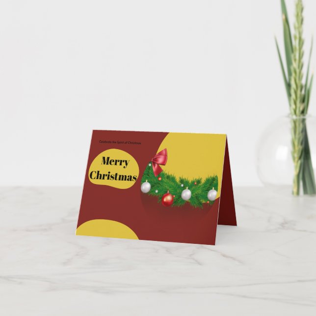 Remerciements Joyeuse carte de Noël (Devant)