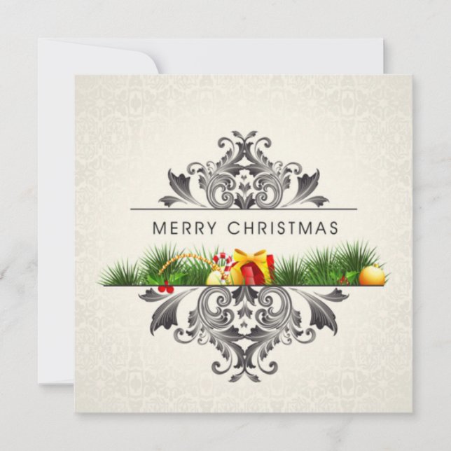 Remerciements Joyeuse carte de Noël (Devant)