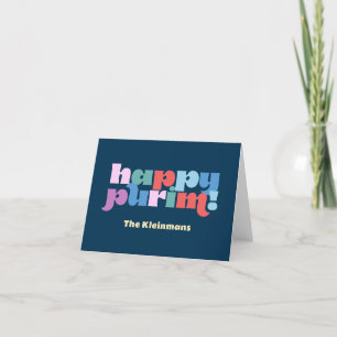 Remerciements Joyeuse carte Purim Sameach pour manot de pêche