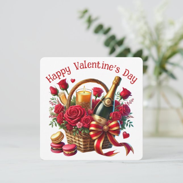 Remerciements Joyeuse Saint-Valentin - Carte de la Saint-Valenti (Debout devant)