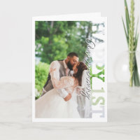 Joyeux 1er anniversaire de mariage Carte photo