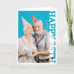 Remerciements Joyeux 25 ans de mariage carte photo d'anniversair