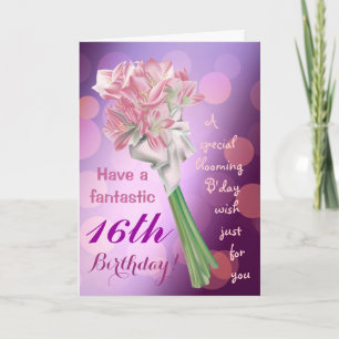 Remerciements Joyeux anniversaire ! - carte de voeux de fleurs