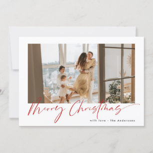 Remerciements Joyeux Carte photo de Noël