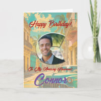Joyeux Carte photo de voeux d'anniversaire