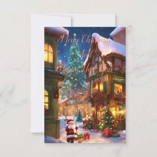 Remerciements Joyeux Noël et bonne carte de nouvelle année (Devant)