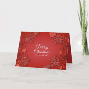 Remerciements Joyeux Noël et bonne carte de soumission du Nouvel