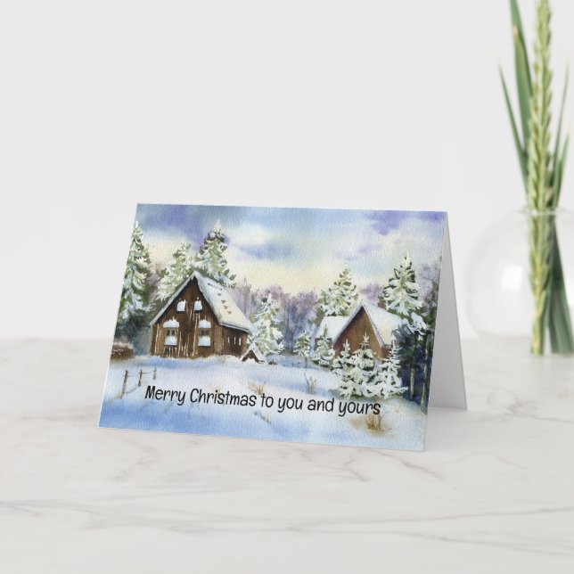 Remerciements Joyeux Noël pour vous et votre carte de Noël (Devant)