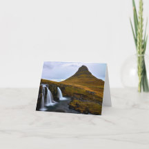 Kirkjufell, Islande carte de remerciements.