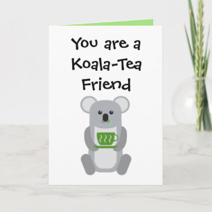 Remerciements Koala-Tea Friend - Carte de voeux
