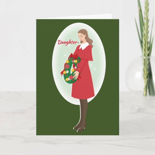 REMERCIEMENTS LA CARTE DE NOËL D'UNE FILLE (Devant)